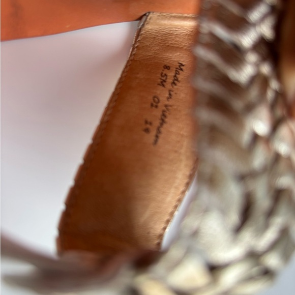 Jack Rogers Women's Tinsley Demi Wedge Sandals, White/Platinum, 8.5 M US - Picture 7 of 8